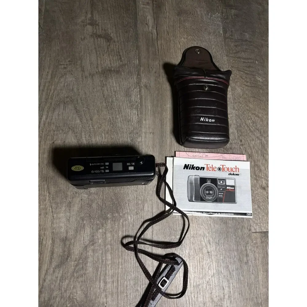 Nikon Tele Touch 300 AF Point & Shoot 35mm Film Camera 35-55mm Macro Lens